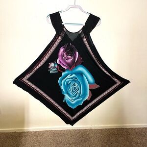 🆕Beautiful summer dress with ruffled shoulder straps. Size Large. NIB.